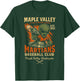 Retro Minor League Maple Valley Martians Baseball Club T-Shirt - T-Shirt | Forest