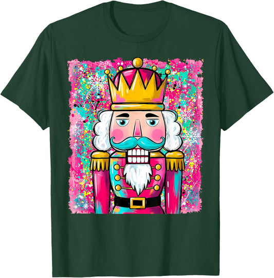 Vintage Funny Nutcracker Christmas Holiday Merry Xmas Family T-Shirt - T-Shirt | Forest