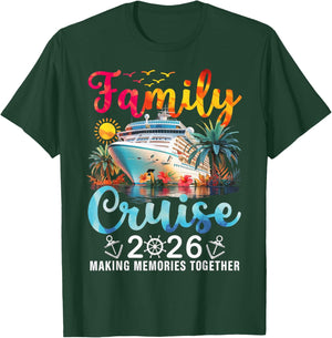 Family Cruise 2026 Family Matching Cruise Vacation Party T-Shirt - T-Shirt | Forest