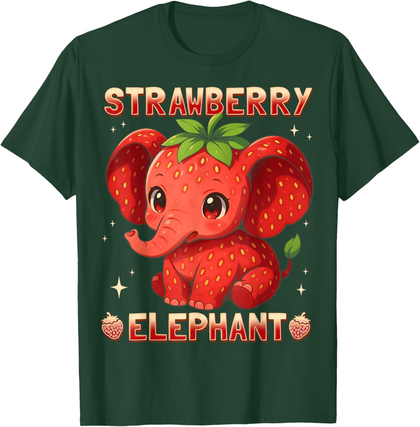 Strawberry Elephant Italian Brainrot T-Shirt - T-Shirt | Forest
