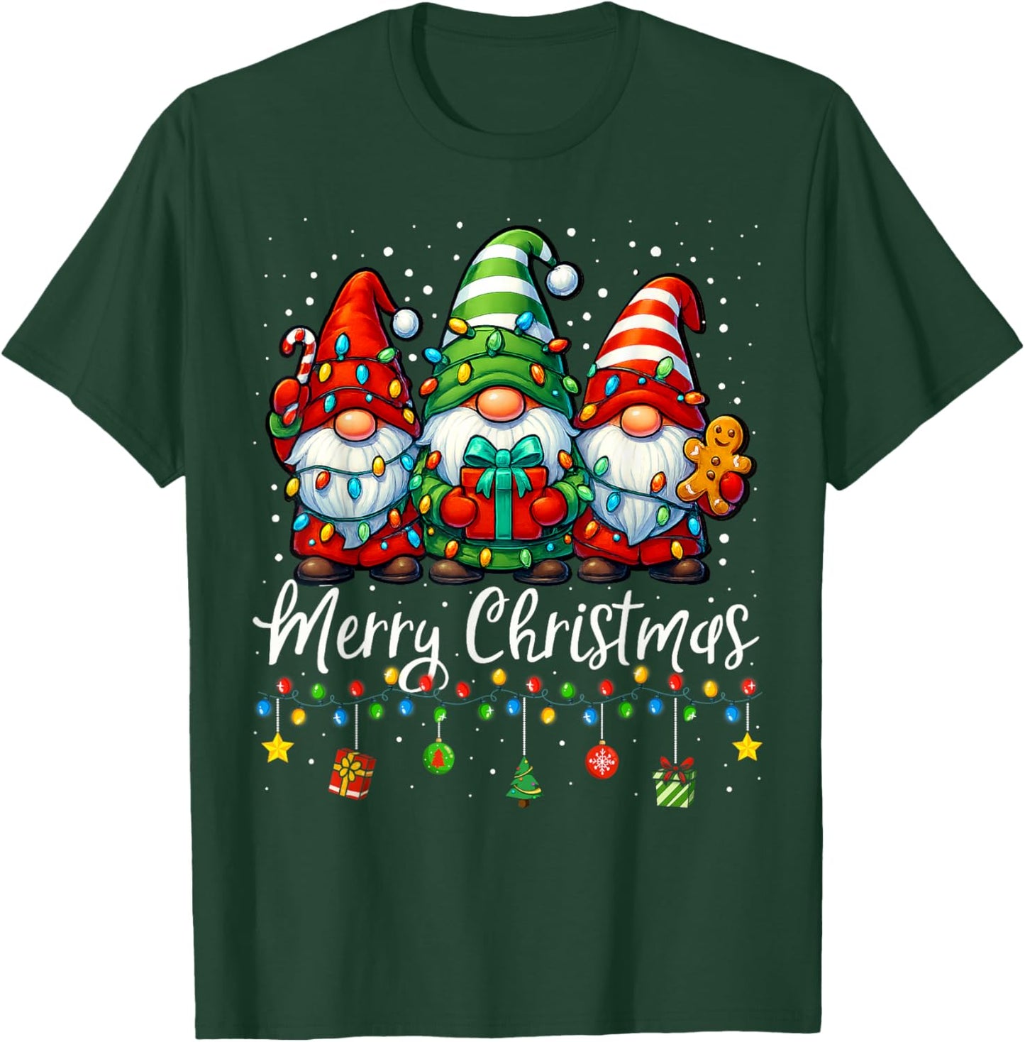 Gnomes Xmas Shirts Merry Christmas Gnome Men Women Kids T-Shirt - T-Shirt | Forest