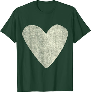 Positive Mental Health Awareness Colorful Heart Ivory T-Shirt - T-Shirt | Forest