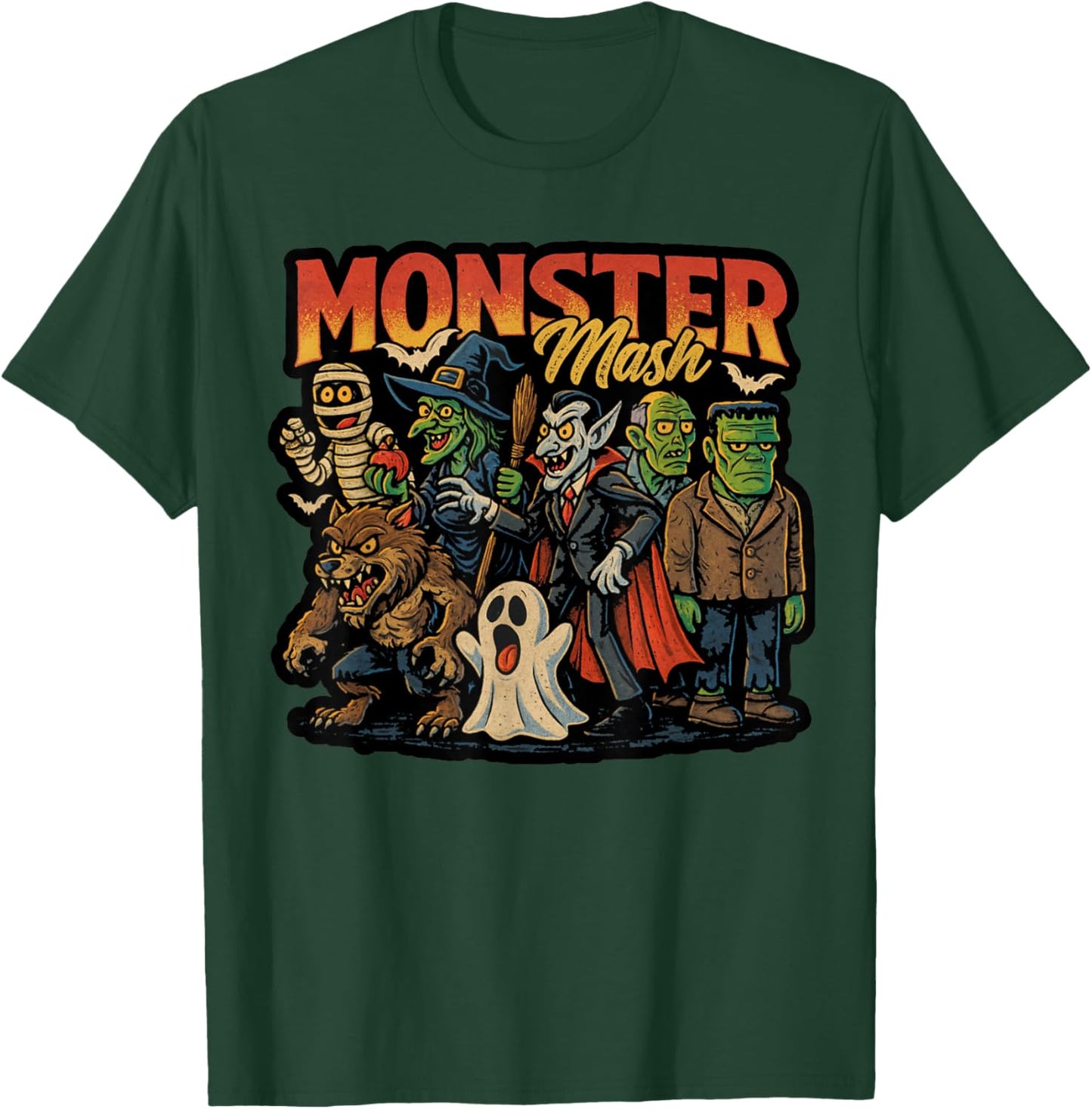 Retro Scary Monster Mash-Inspired T-Shirt - T-Shirt | Forest