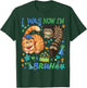 I was 6 Now I'm 7 Bruh Funny 67 Birthday Boys Cats T-Shirt - T-Shirt | Forest