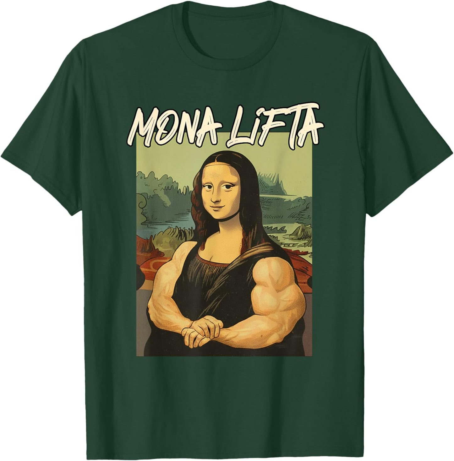 Fitness Gym Workout Muscle Mommy Funny Meme Mona Lifta T-Shirt - T-Shirt | Forest