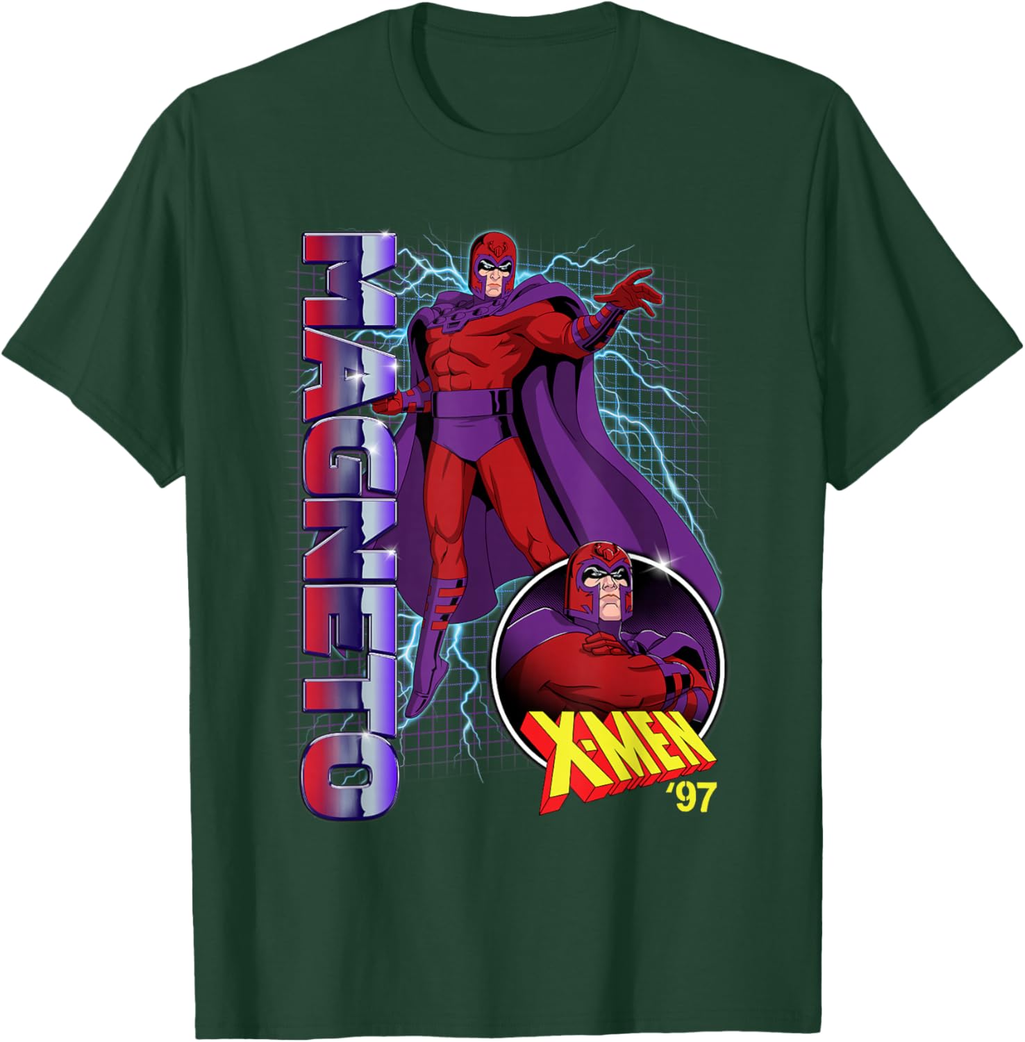 Marvel X-Men '97 Magneto Master of Magnetism Retro T-Shirt - T-Shirt | Forest
