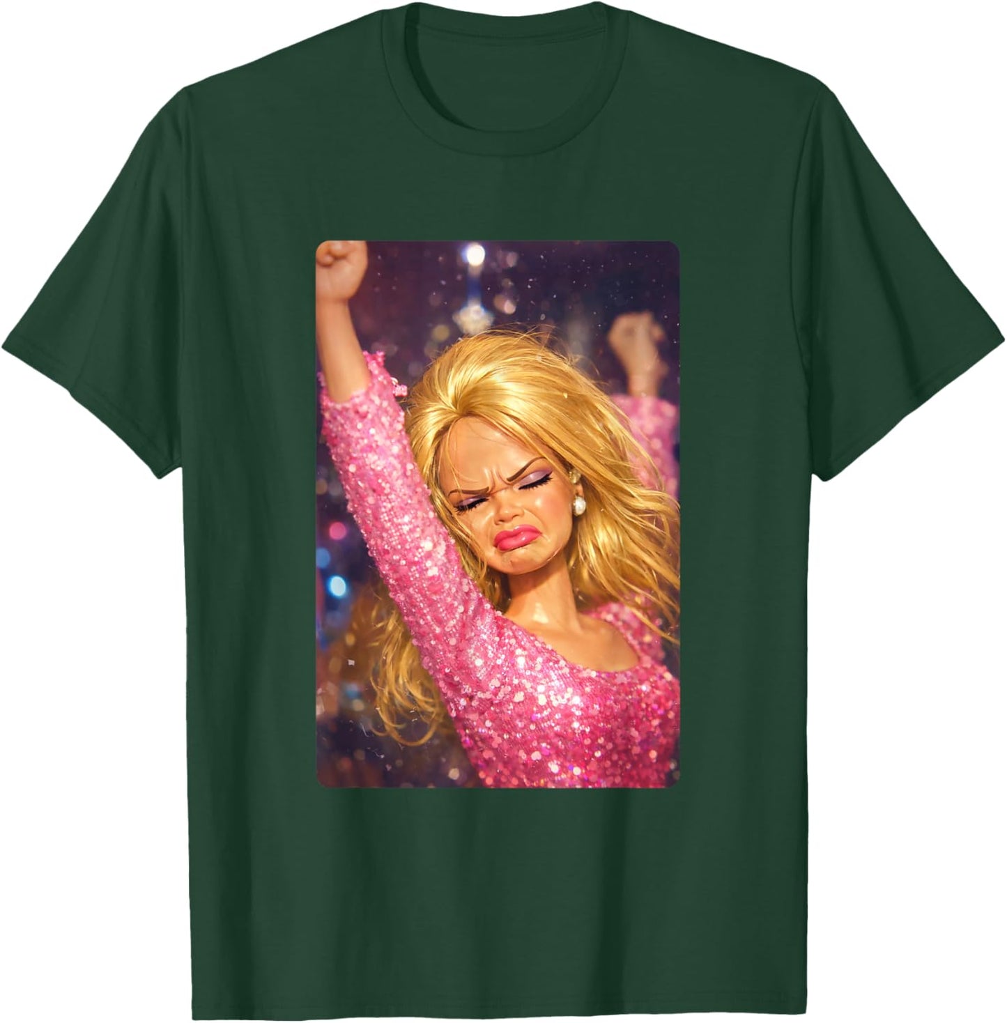 Funny Doll Face Meme Hilarious Doll Dance Night Club Disco T-Shirt - T-Shirt | Forest