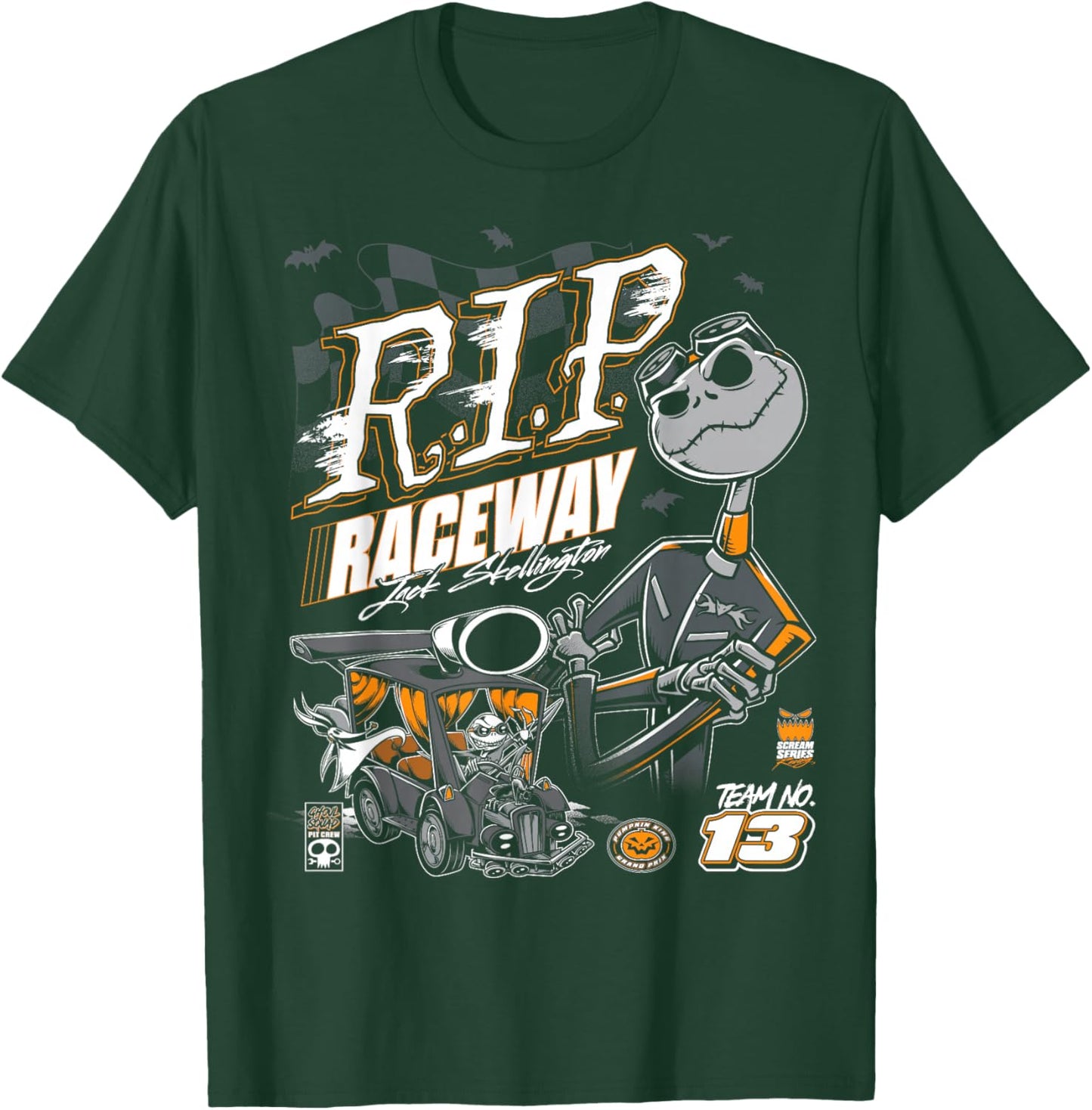 Disney The Nightmare Before Christmas R.I.P. Raceway Jack 13 T-Shirt - T-Shirt | Forest