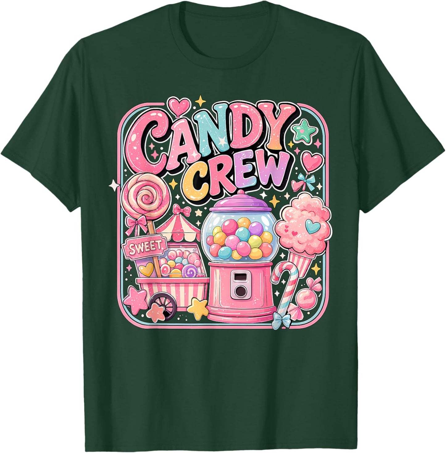 Candy Crew Candy Costume Women Candy Land Kids Sweetie T-Shirt - T-Shirt | Forest