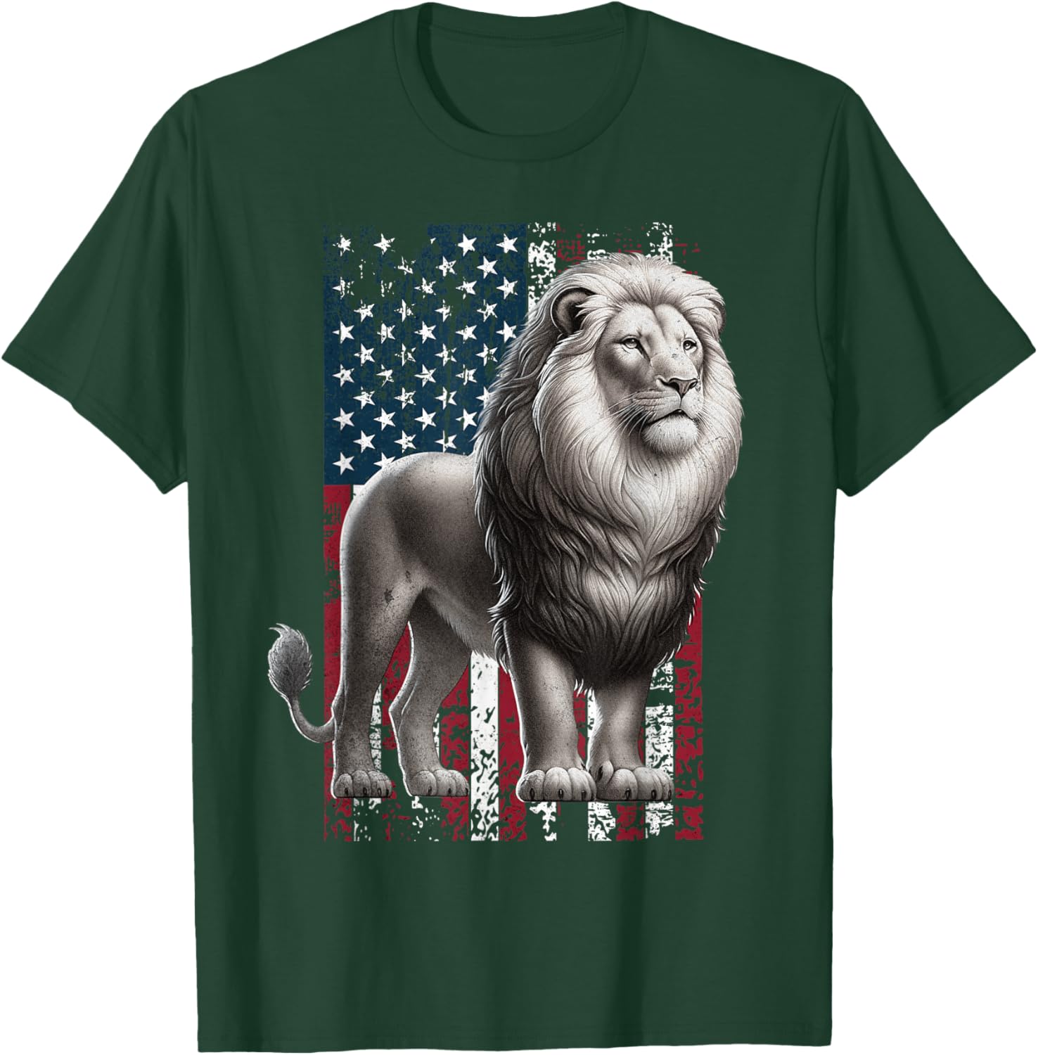 Lion American Lion US Lion T-Shirt - T-Shirt | Forest