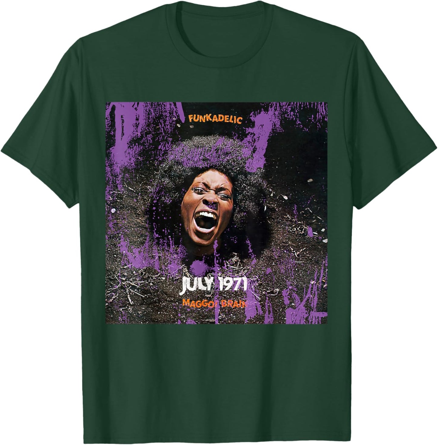 Official George Clinton Funkadelic Maggot Brain Album Art T-Shirt - T-Shirt | Forest