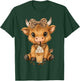 Highland Cow Cute Leopard Coquette Bow Drink Coffee Cowgirl T-Shirt - T-Shirt | Forest