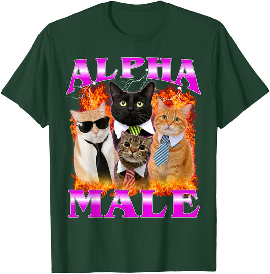 Alpha Male Funny Kitten Women T-Shirt - T-Shirt | Forest