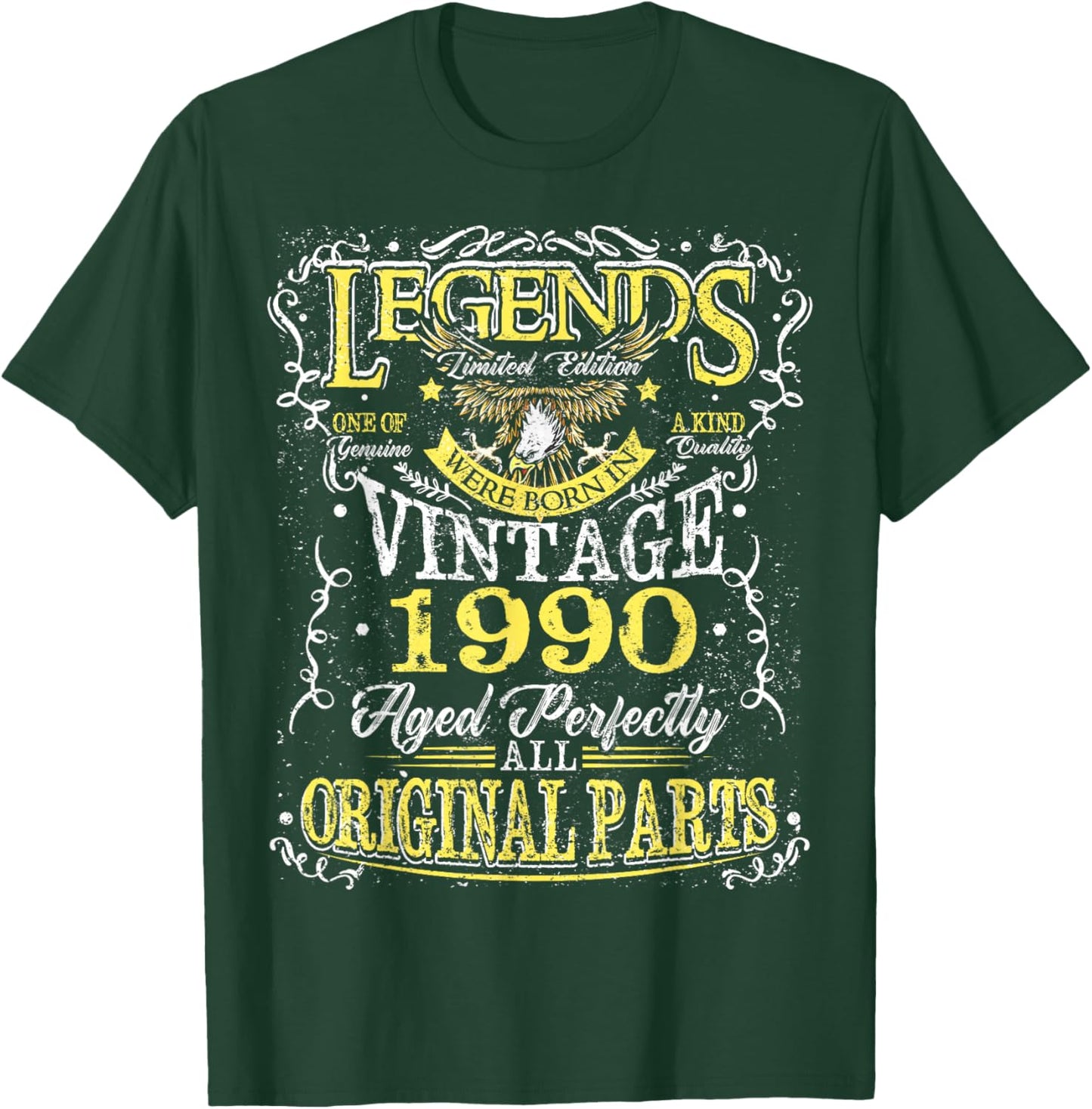 36th Birthday Gift Legend Born in 1990 36 for Years Old T-Shirt - T-Shirt | Forest