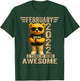 4 Year Old February 2022 Teddy Bear 4th Birthday Men Women T-Shirt - T-Shirt | Forest