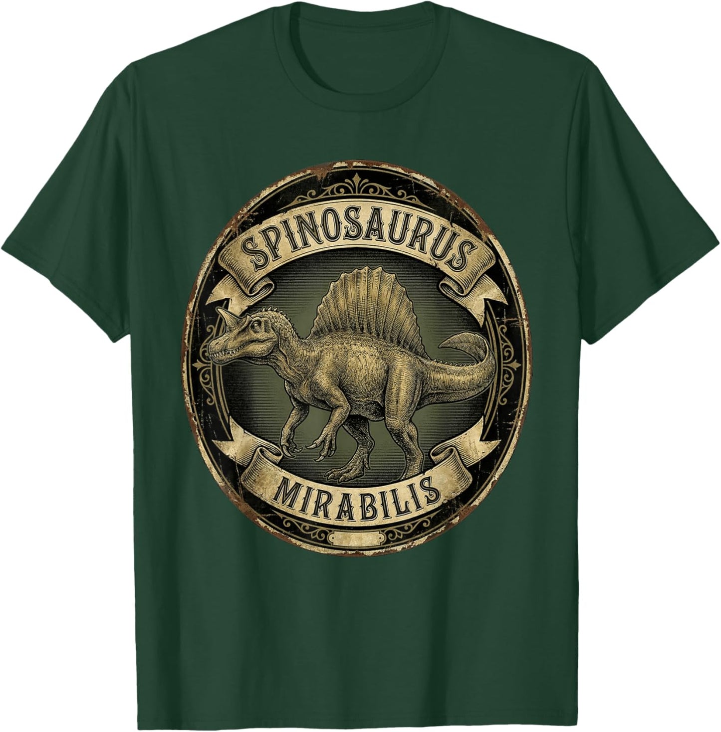 New Spinosaurus Mirabilis 2026 Discovery Hell Heron Dinosaur T-Shirt - T-Shirt | Forest