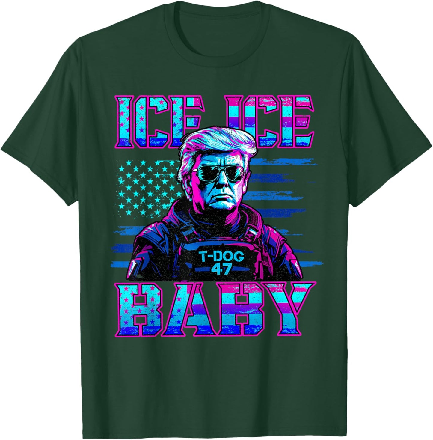 Vintage Ice Ice Baby Funny Trump T-Shirt - T-Shirt | Forest