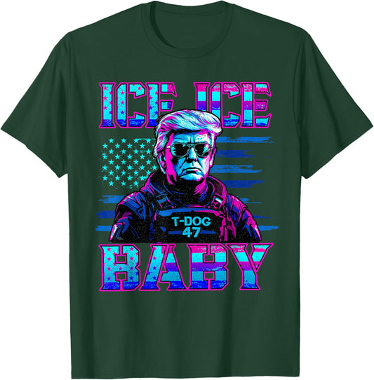 Vintage Ice Ice Baby Funny Trump T-Shirt - T-Shirt | Forest