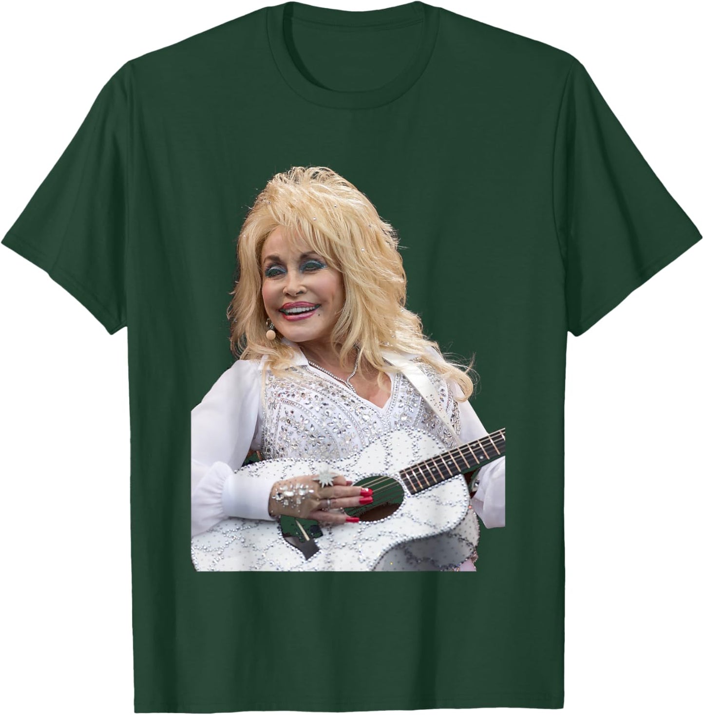 Dolly Parton American Singer Live with Guitar 2014 T-Shirt - T-Shirt | Forest