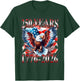 Eagle and Flag 250 Years 1776-2026 250th Birthday T-Shirt - T-Shirt | Forest