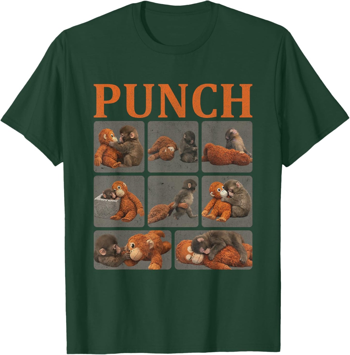 Cute Monkey Punch T-Shirt - T-Shirt | Forest