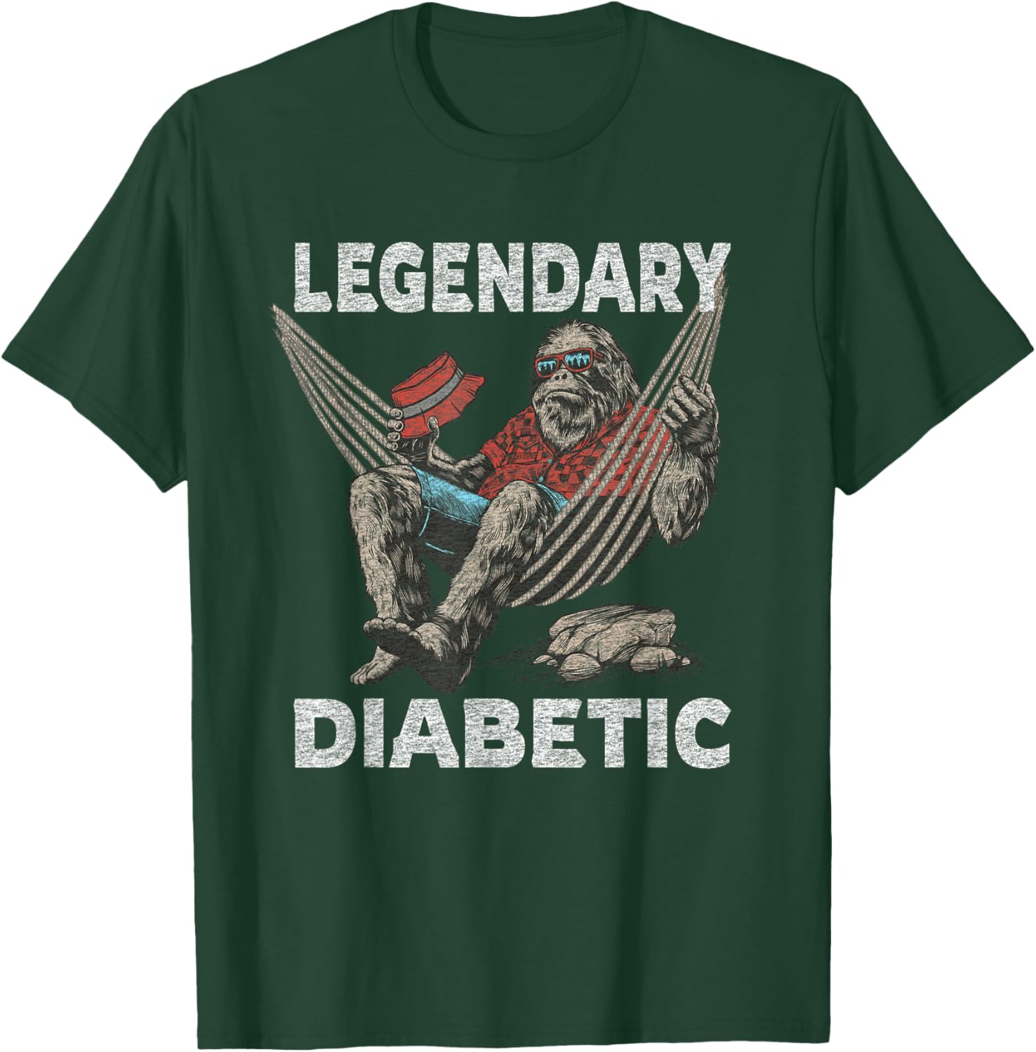 Diabetes Diabetic Funny Legendary Saying T-Shirt - T-Shirt | Forest