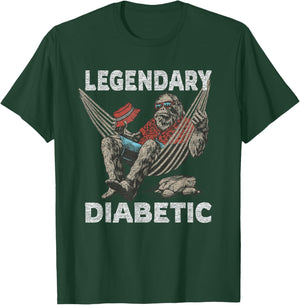 Diabetes Diabetic Funny Legendary Saying T-Shirt - T-Shirt | Forest