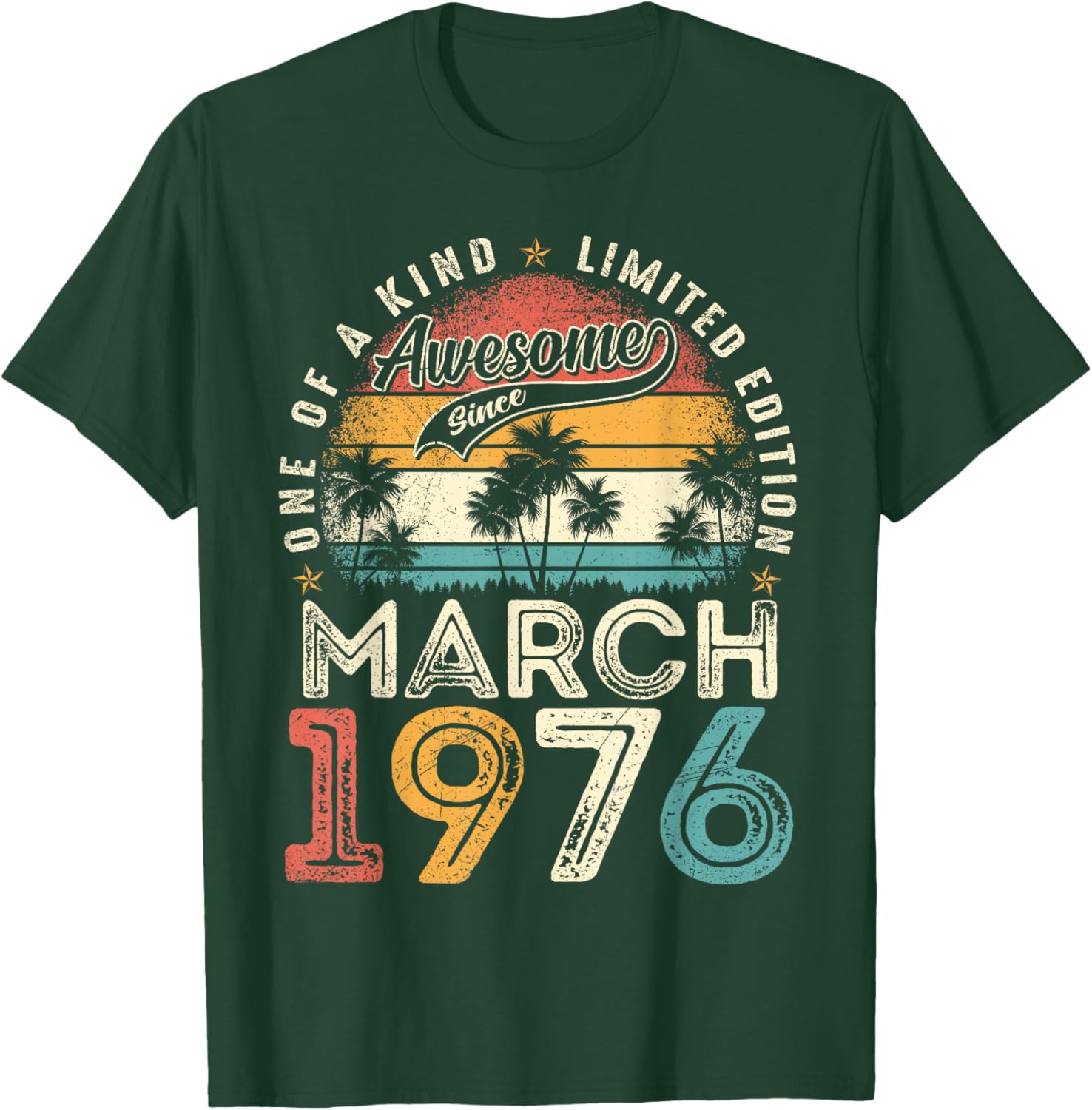 50 Year Old Men Awesome Since March 1976 50th Birthday Women T-Shirt - T-Shirt | Forest