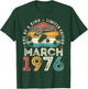 50 Year Old Men Awesome Since March 1976 50th Birthday Women T-Shirt - T-Shirt | Forest