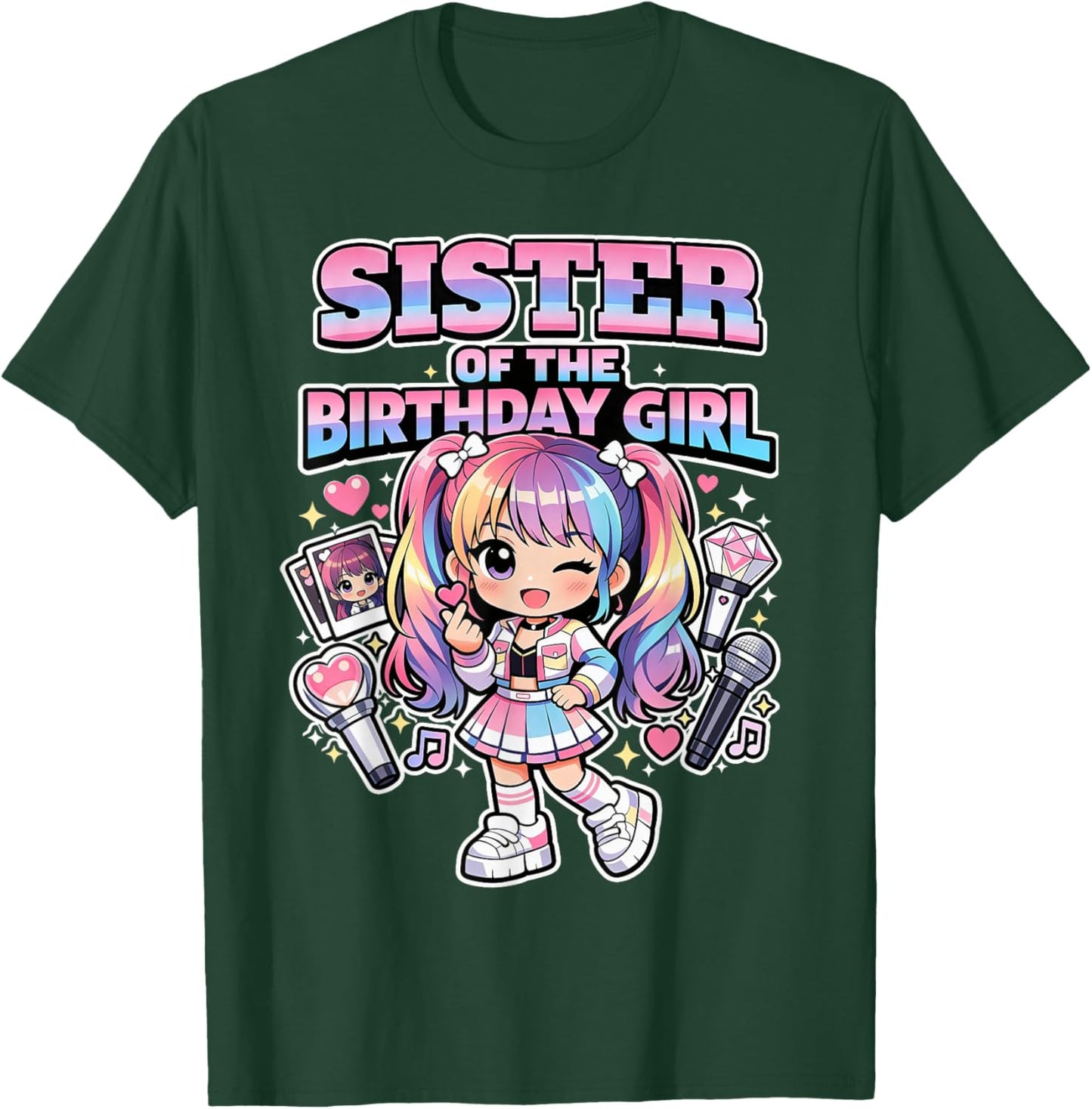 Sister of Birthday Girl Korean Popular Music K-pop Lovers T-Shirt - T-Shirt | Forest