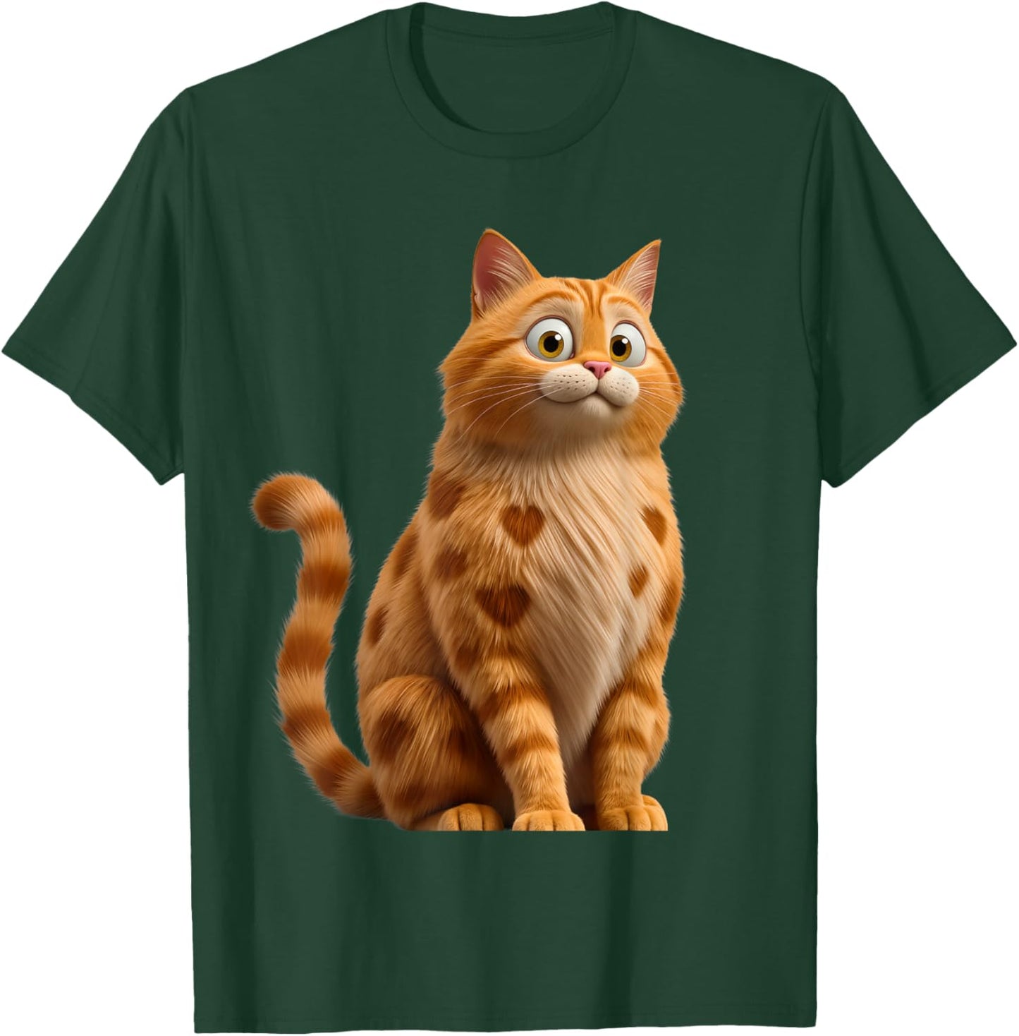 Valentines Day Cat Love Heart Cute V-Day Men Women Girl Boys T-Shirt - T-Shirt | Forest