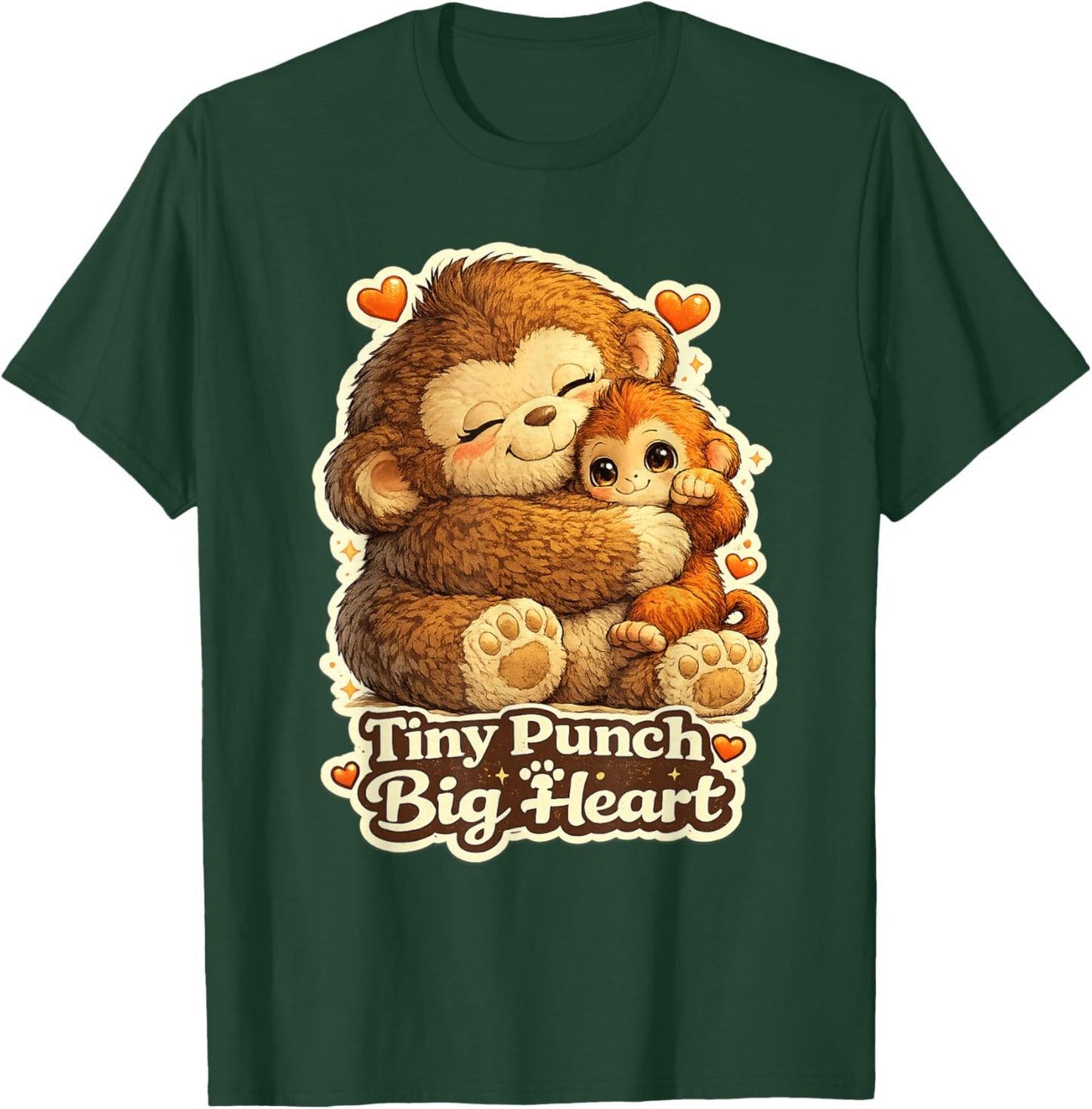 Cute But Punchy Monkey T-Shirt - T-Shirt | Forest