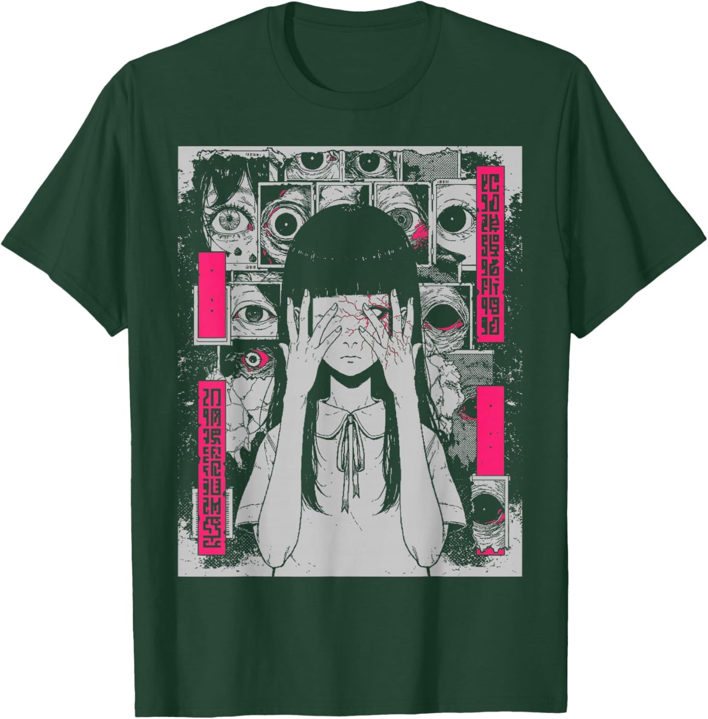 Horror Anime Manga | Japan Japanese Creepy Kawaii Goth T-Shirt - T-Shirt | Forest