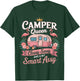 Camper Queen Classy Sassy Smart Assy Camping RV Gifts Women T-Shirt - T-Shirt | Forest