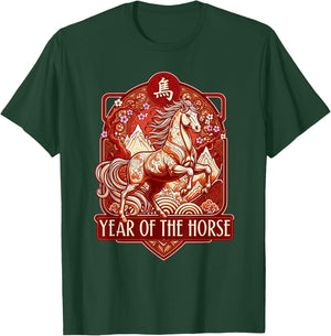Year of The Horse Lunar Chinese New Year Zodiac T-Shirt - T-Shirt | Forest