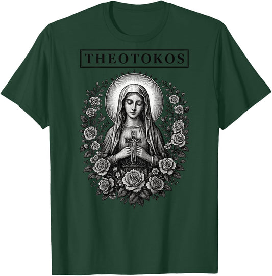 Theotokos Virgin Mary - Mother of God T-Shirt - T-Shirt | Forest