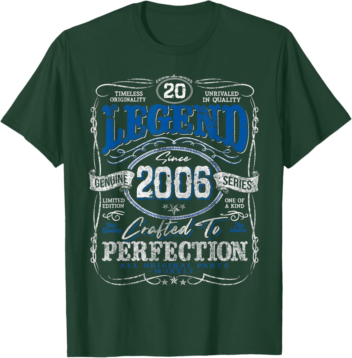 Vintage 2006 Limited Edition Shirt 20 Year Old 20th Birthday T-Shirt - T-Shirt | Forest