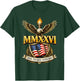 Flag Vintage 250 Years American 1776 2026 250th USA Birthday T-Shirt - T-Shirt | Forest