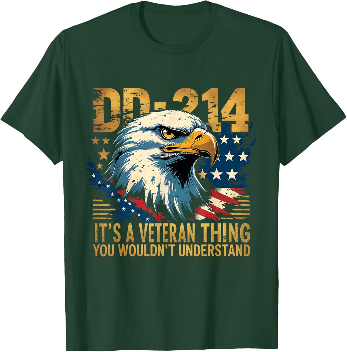 Proud Eagle Patriotic It’s A Veteran Thing T-Shirt - T-Shirt | Forest