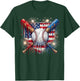 4th of July Baseball Drip Ice Cream Patriotic American Flag T-Shirt - T-Shirt | Forest