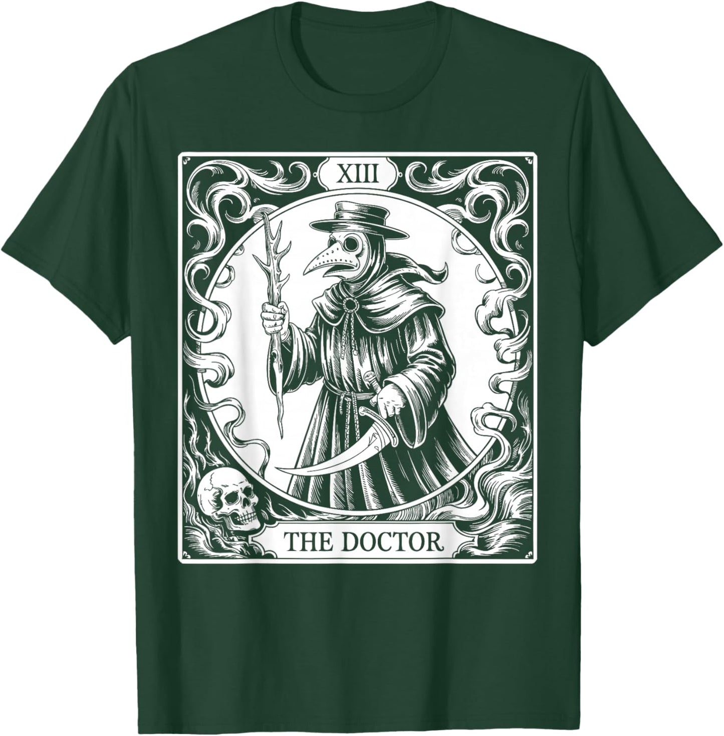 Tarot Card Plague Doctor T-Shirt - T-Shirt | Forest