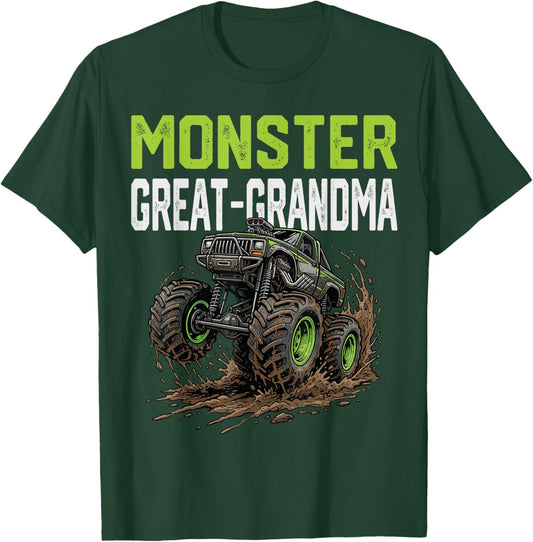 Monster Great-Grandma Truck Mothers Day Family Matching T-Shirt - T-Shirt | Forest