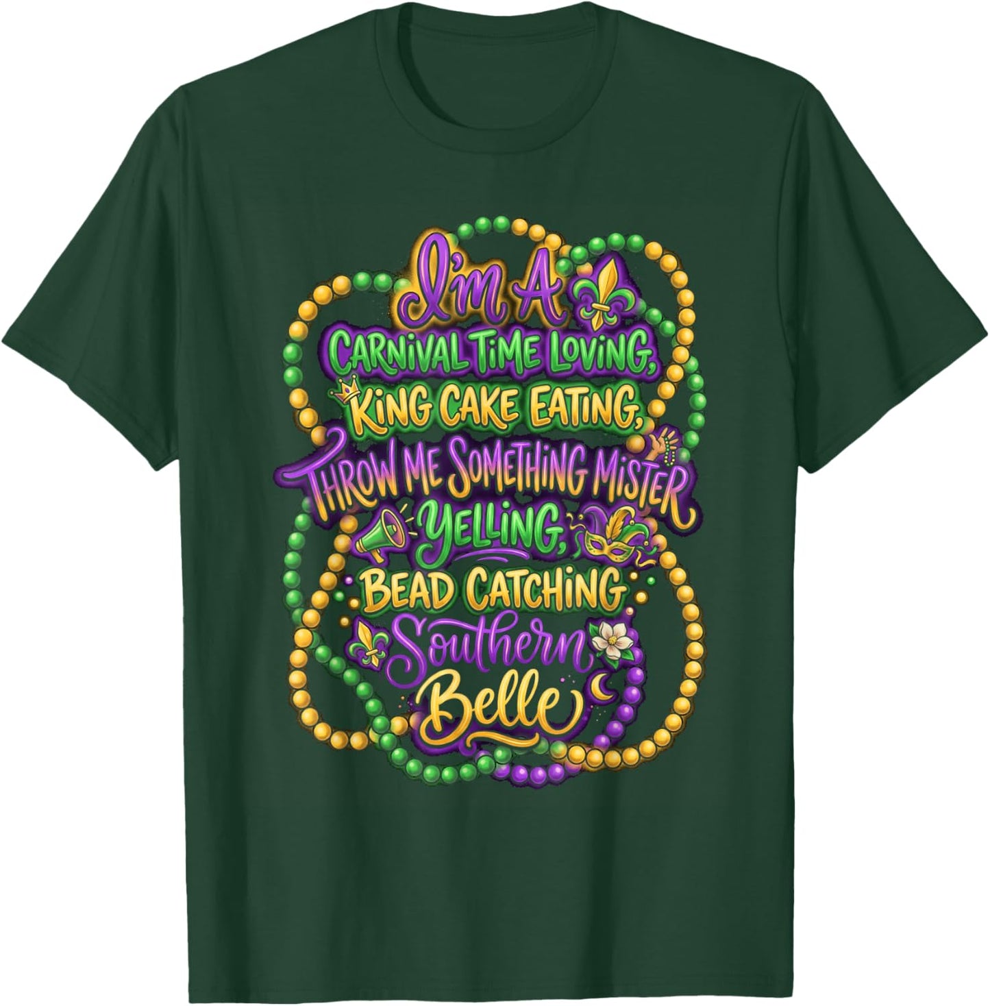 Carnival King Cake Lover T-Shirt - T-Shirt | Forest