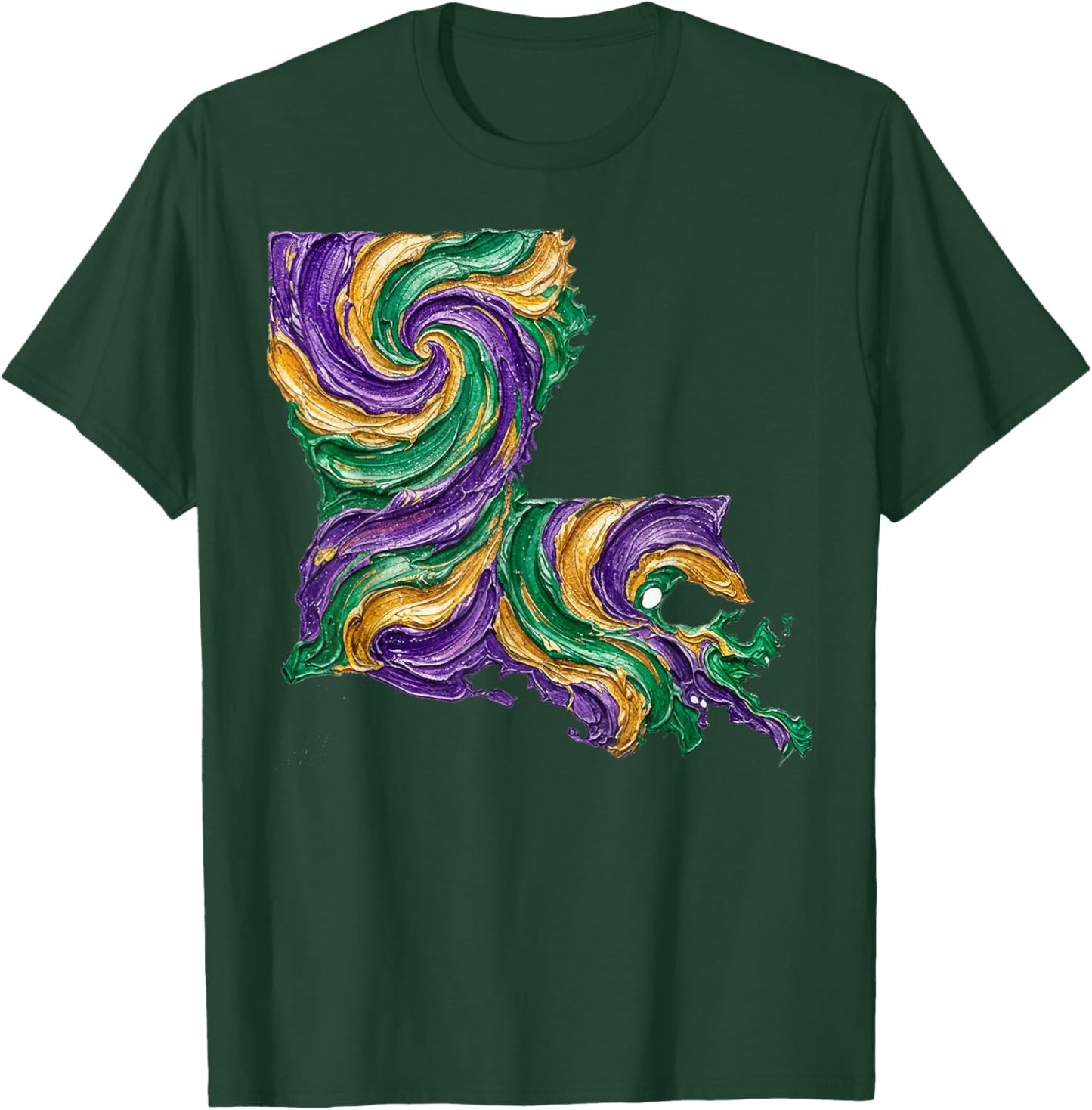 Mardi Gras Louisiana State T-Shirt - T-Shirt | Forest