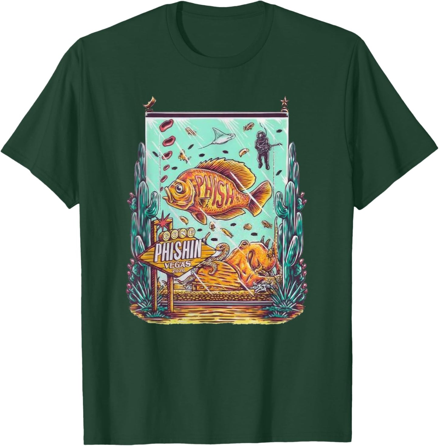 Phish 9 Nights At Sphere Lasvegas 2026 T-Shirt - T-Shirt | Forest