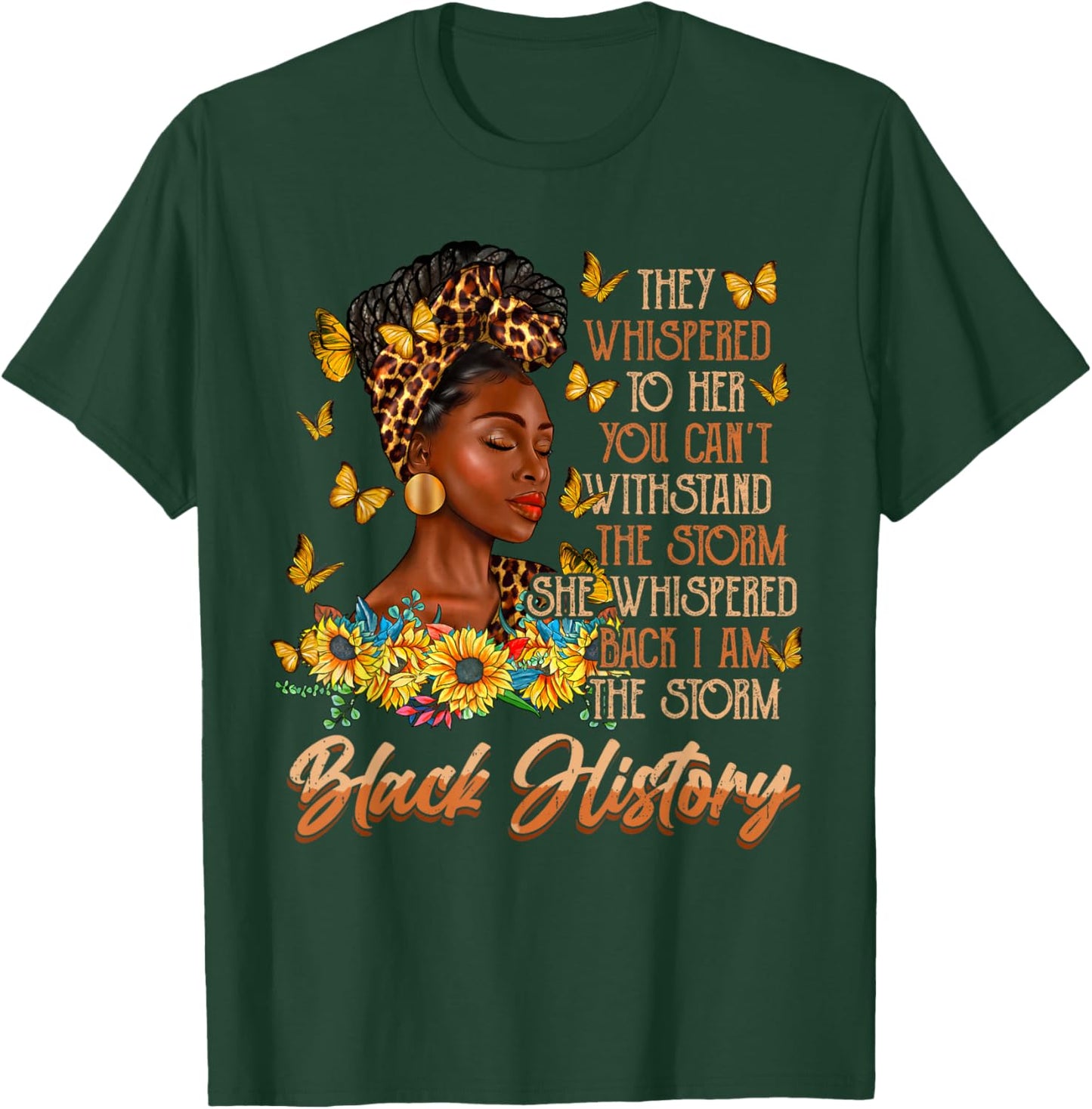 Storm Black History Month Women Melanin African Africa Queen T-Shirt - T-Shirt | Forest