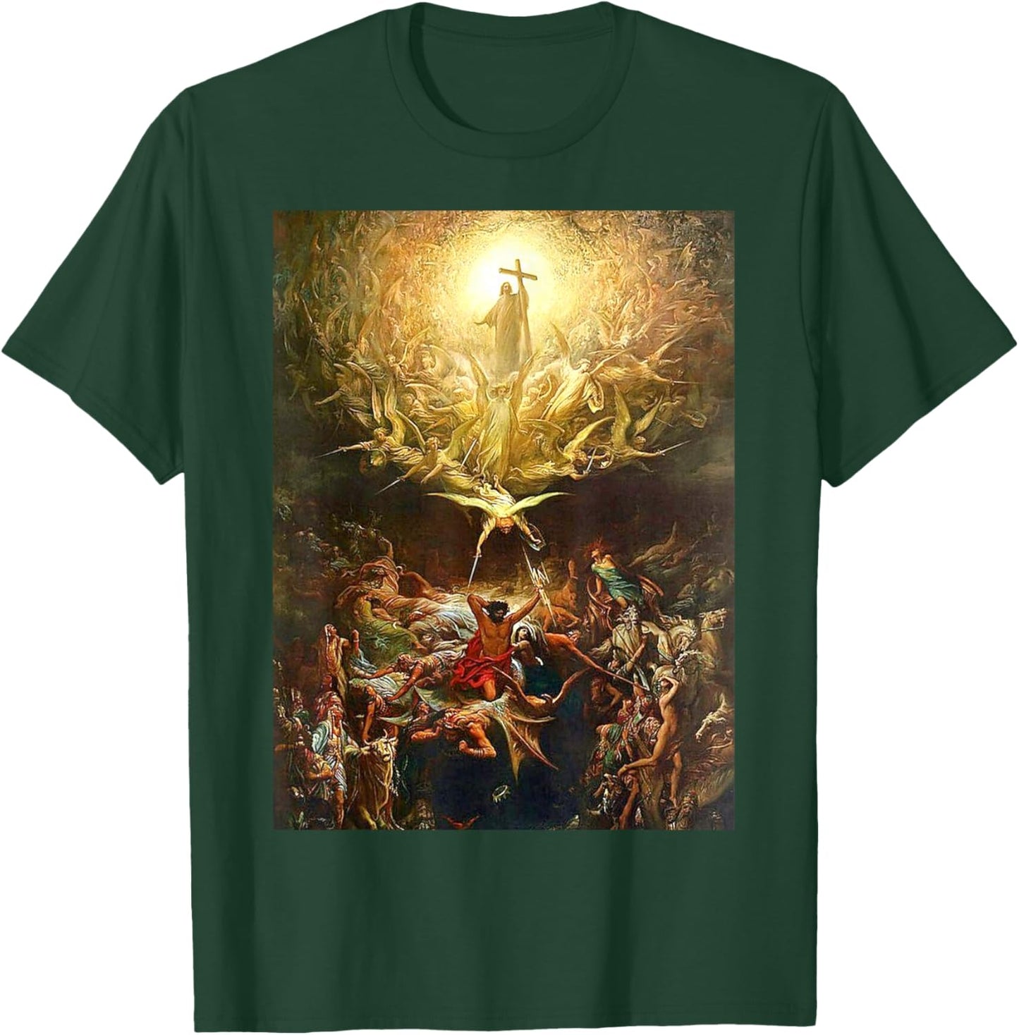Triumph of Christianity Over Paganism Gustave Dore 1865 T-Shirt - T-Shirt | Forest