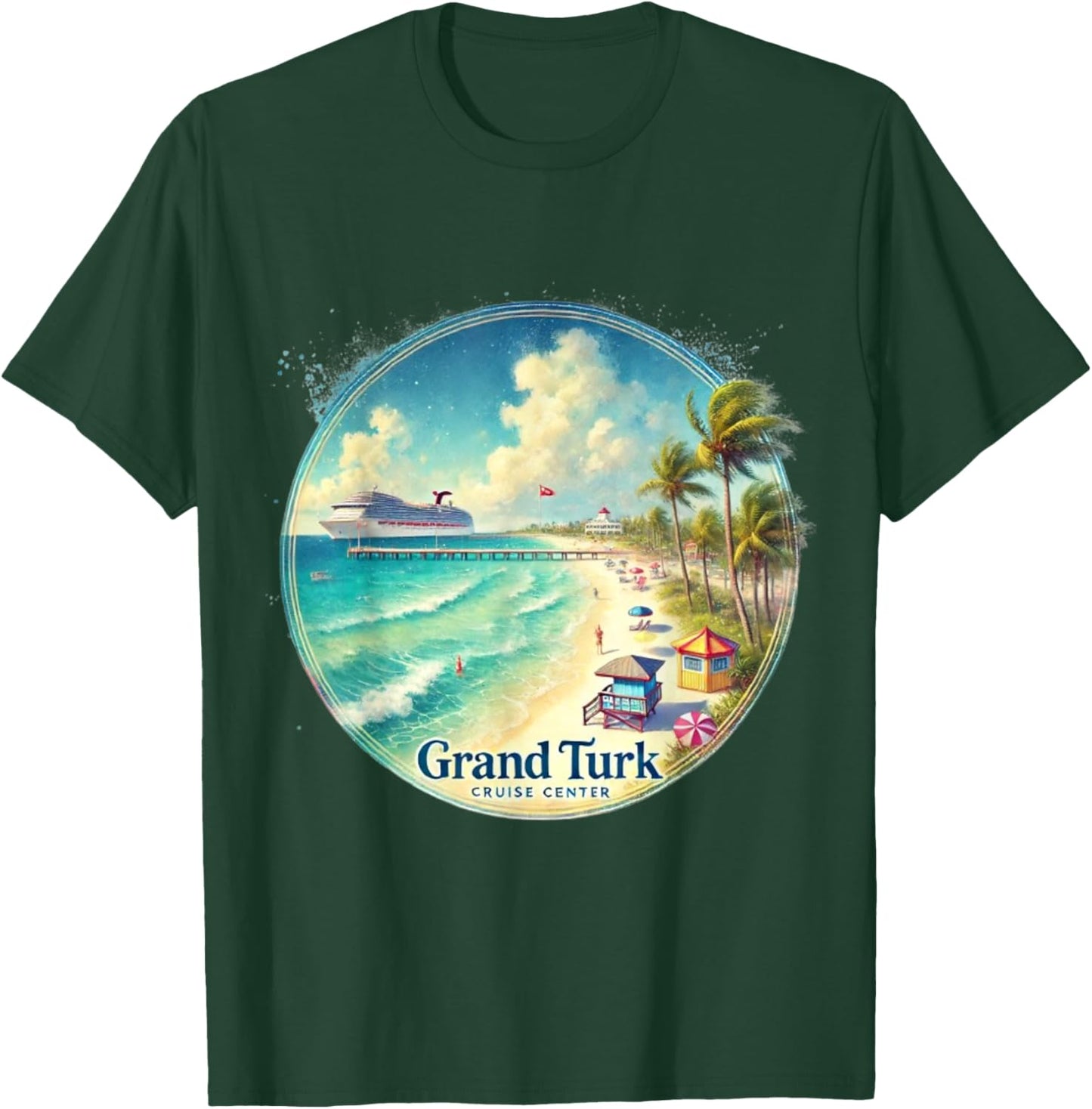 Gran Turk and Caicos Islands T-Shirt - T-Shirt | Forest