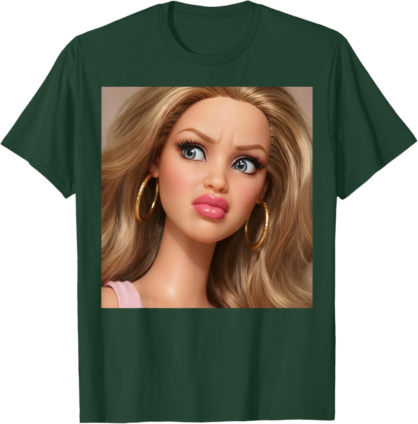 Distressed Doll Face Meme T-Shirt - T-Shirt | Forest