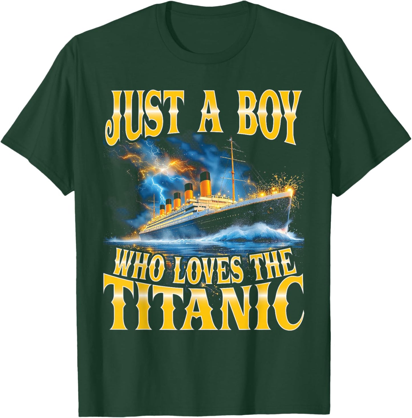 Just a Boy Who Loves The Titanic Bootleg T-Shirt - T-Shirt | Forest